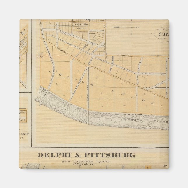 Aimant Delphi & Pittsburg avec les villes de banlieue (Devant)