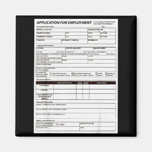 Aimant Demande d'emploi de costume d'Halloween drôle Y Tr