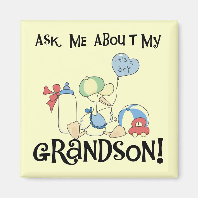 Aimant Demander à propos de mes tee-shirts et cadeaux pou (Devant)