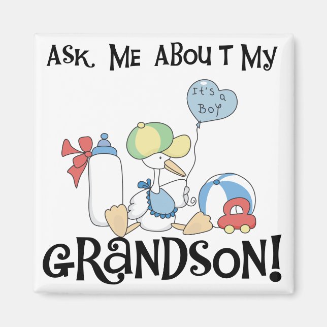 Aimant Demander à propos de mes tee-shirts et cadeaux pou (Devant)