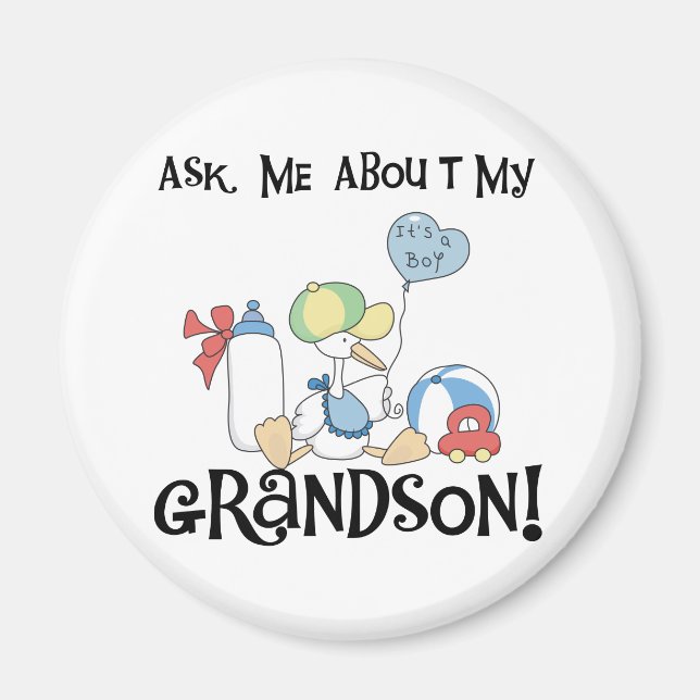 Aimant Demander à propos de mes tee-shirts et cadeaux pou (Devant)