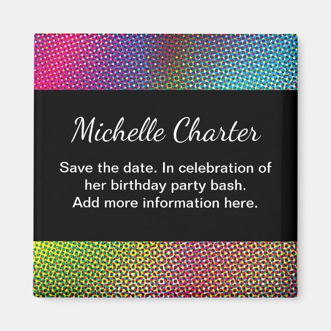 Aimant Demi-teinte colorée (Devant)