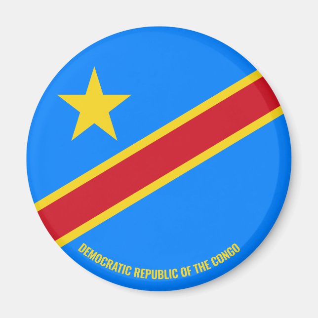 Aimant Democratic Republic of the Congo Flag Charming (Devant)