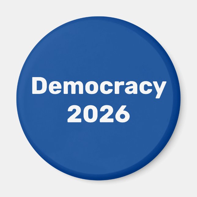Aimant Démocratie 2026 Élection de mi-mandat (Devant)