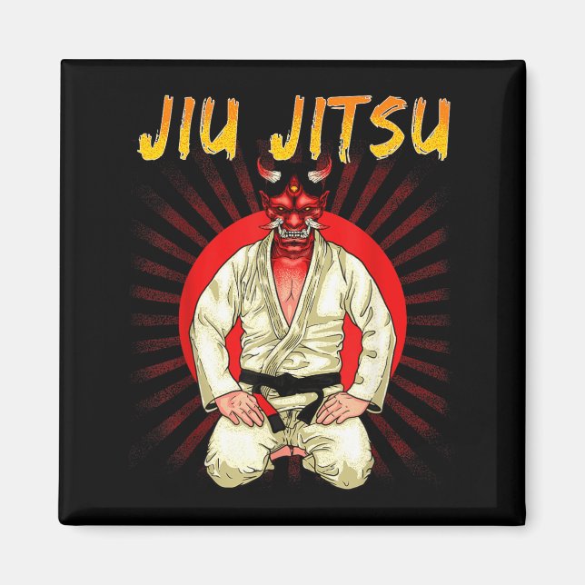 Aimant Démon brésilien Jiu Jitsu Oni (Devant)