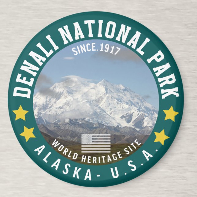 Aimant Denali National Park Alaska Since 1917 (Créateur téléchargé)