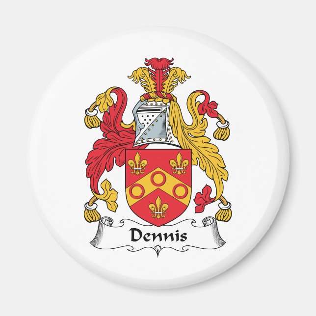 Aimant Dennis Family Crest (Devant)