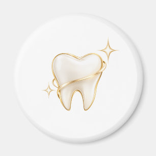 Aimant dentaire de luxe Gold Tooth Magnet