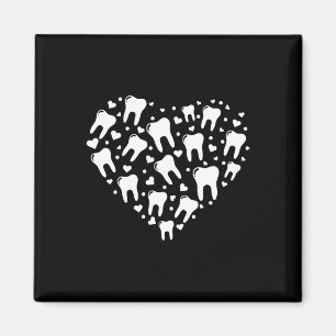 Aimant Dentiste de la Saint-Valentin Hygiéniste dentaire