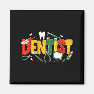 Aimant Dentiste Infirmière noire Magie Mois de l'histoire