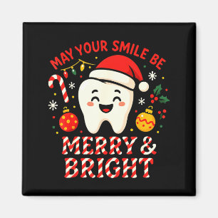 Aimant Dentiste Joyeux Noël Que Votre Sourire Soit Joyeux
