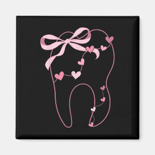 Aimant Dentiste molaire à noeud papillon coquette Hygiéni