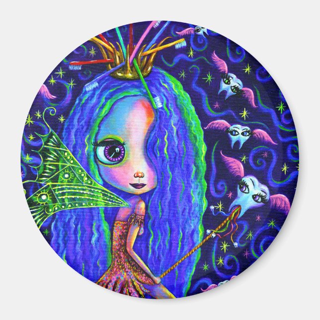 Aimant Dents Fée de dents Flexibles Dents Brosse à dents  (Devant)