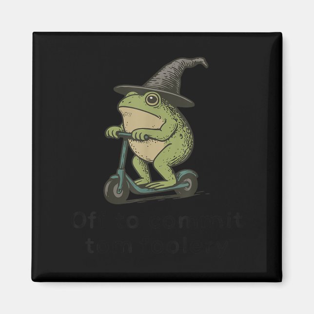 Aimant Départ Pour Engager Tom Foolery Frog, Drôle Whimsi (Devant)