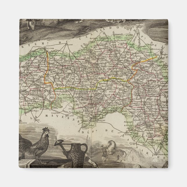 Aimant Département De L'Orne (Devant)