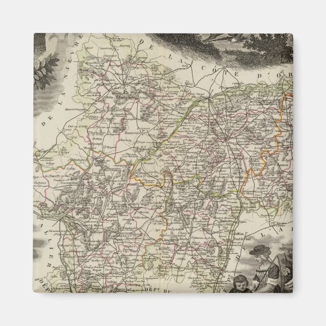 Aimant Département de Saone et Loire (Devant)