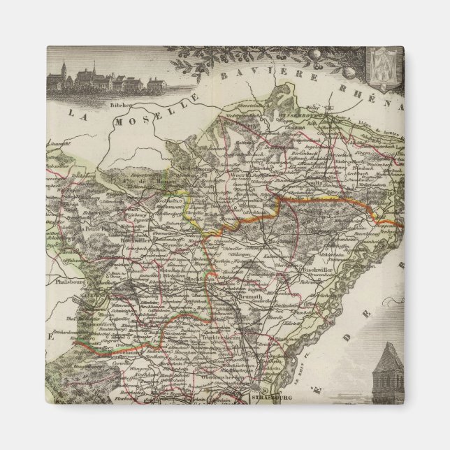 Aimant Département du Bas-Rhin (Devant)