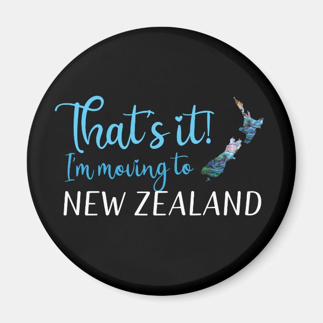 AIMANT DÉPLACEMENT EN NOUVELLE-ZÉLANDE KIWI PAUA (Devant)