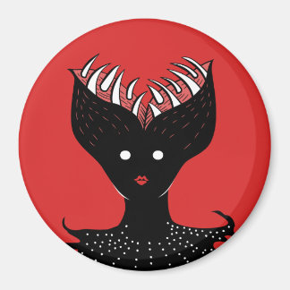 Aimant Déplaisant Demon Girl Dark Gothic Caractère Avec D