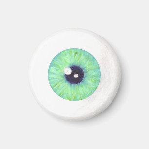 Aimant déplaisant d'oeil vert
