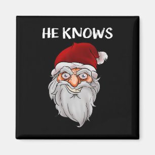 Aimant Déplaisant Funny Père Noël cadeau de Noël Il conna