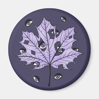 Aimant Déplaisants yeux de feuilles pourpres - Nature got