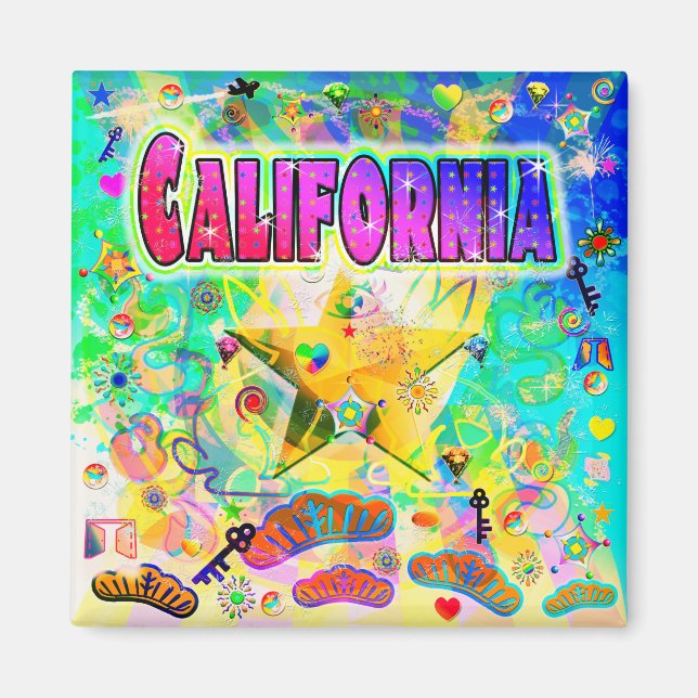 Aimant d'époque de Californie (Devant)