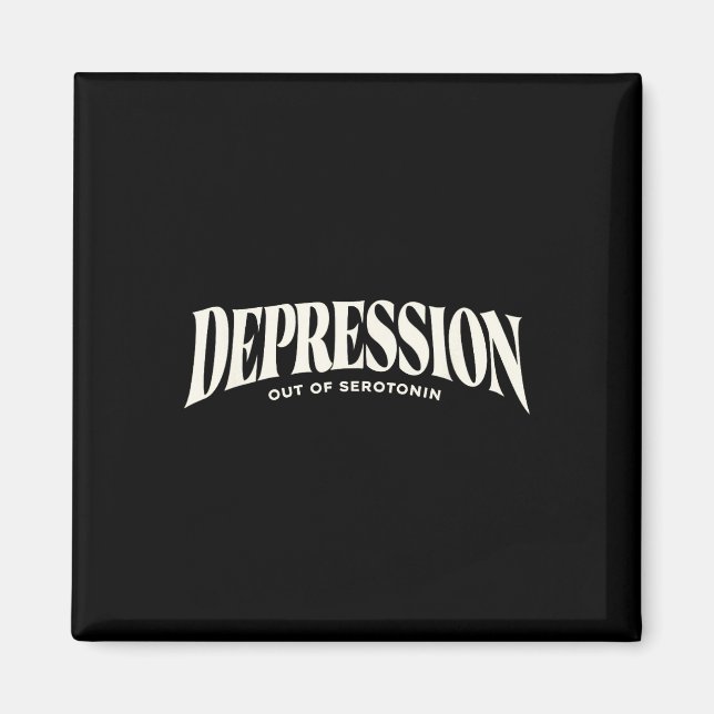Aimant Dépression due à l'humour noir de la sérotonine Do (Devant)