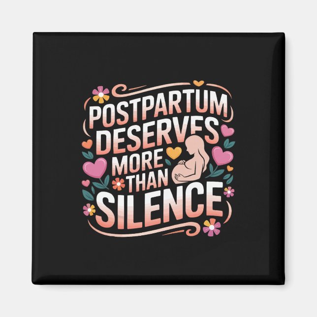 Aimant Dépression post-partum Mère Maman Santé mentale ma (Devant)