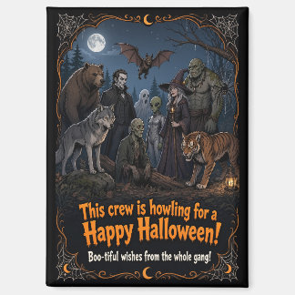 Aimant d'équipage de monstre d'Halloween heureux e