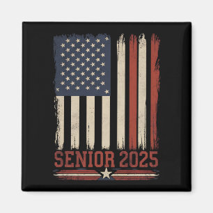Aimant Dernier cycle 2025 Drapeau Américain USA Promotion