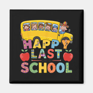 Aimant Dernier jour de l'année scolaire Conducteur d'auto