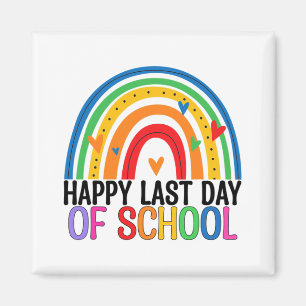 Aimant Dernier Jour De L'École Etudiant Arc-En-Ciel Fin D