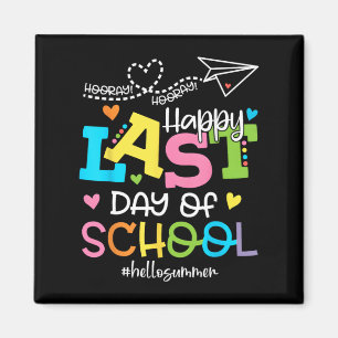 Aimant Dernier Jour D'école Bonjour L'été Élèves Et Ensei