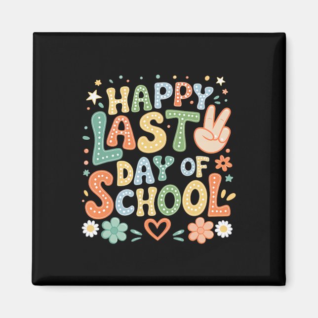 Aimant Dernier jour d'école professeurs élève remise des  (Devant)
