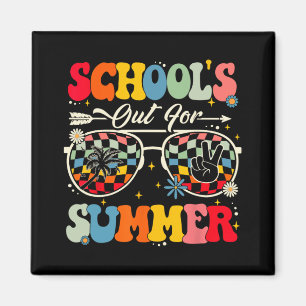 Aimant Dernière journée d'école dehors pour les garçons d