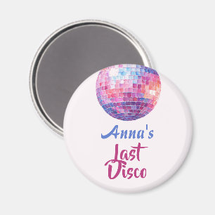 Aimant Dernière soirée disco pour l'enterrement de vie de