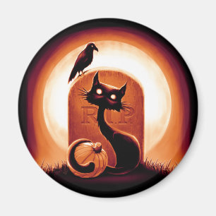 Aimant Derpy Halloween Chat par Tombstone