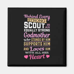 Aimant Derrière Le Scout Se Trouve Une Vierge Forte