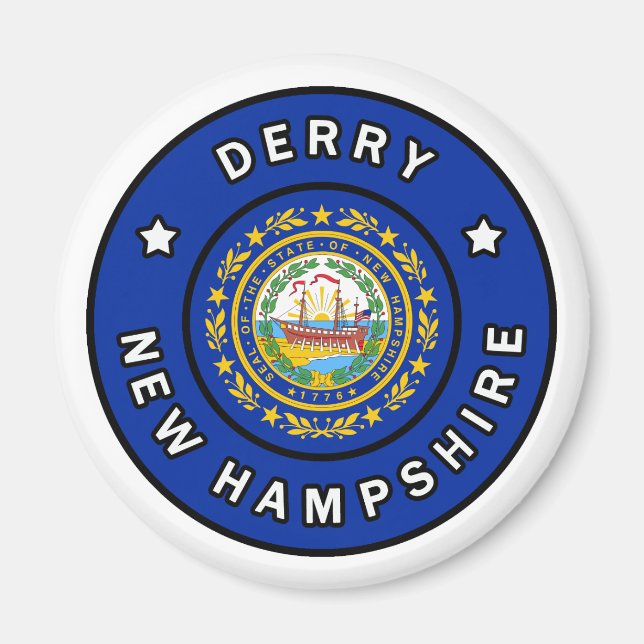 Aimant Derry New Hampshire (Devant)