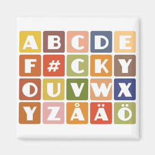Aimant des Alphabets coquins