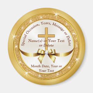 Aimant Des cadeaux d'église personnalisés pour n'import