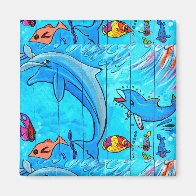 aimant des dauphins sous-marins (Devant)