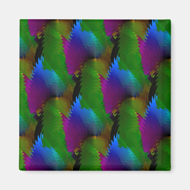 Aimant Des flaques de couleurs... (Devant)