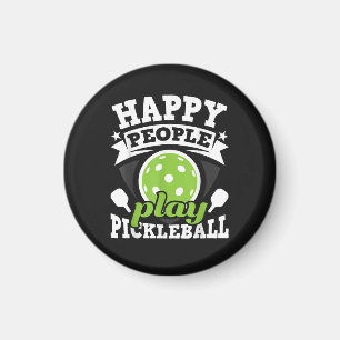 Aimant Des gens heureux jouent au Pickleball - Joueur de 