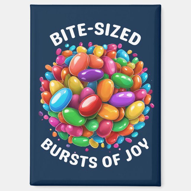 Aimant Des grandes bouchées de joie (Recto)