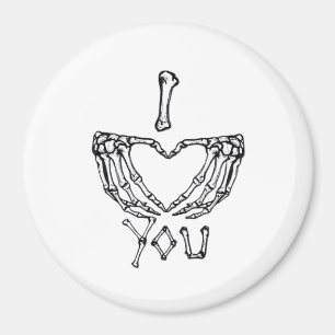 Aimant Des Mains De Squelette Qui Font Un Coeur