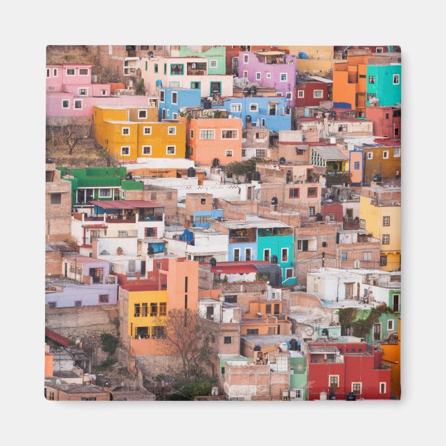 Aimant Des maisons colorées sur la colline (Devant)