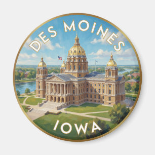 Aimant Des Moines Capitole de l'État de l'Iowa 🌾