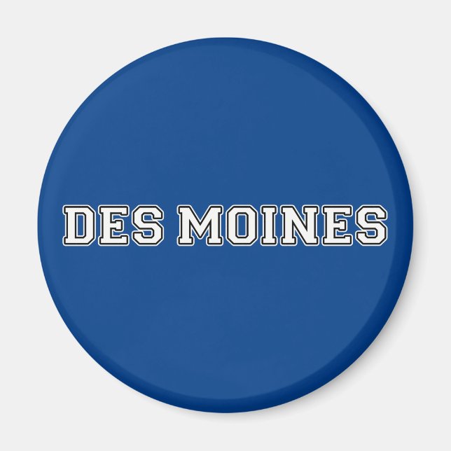 Aimant Des Moines Iowa (Devant)